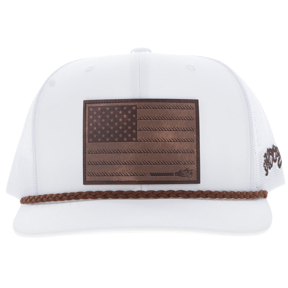 "Liberty Roper" White w/Leather Patch