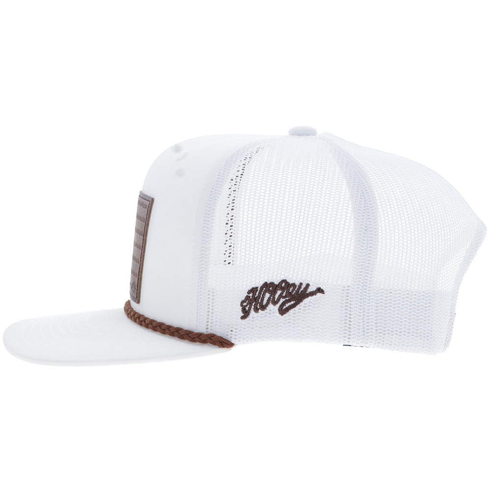 "Liberty Roper" White w/Leather Patch