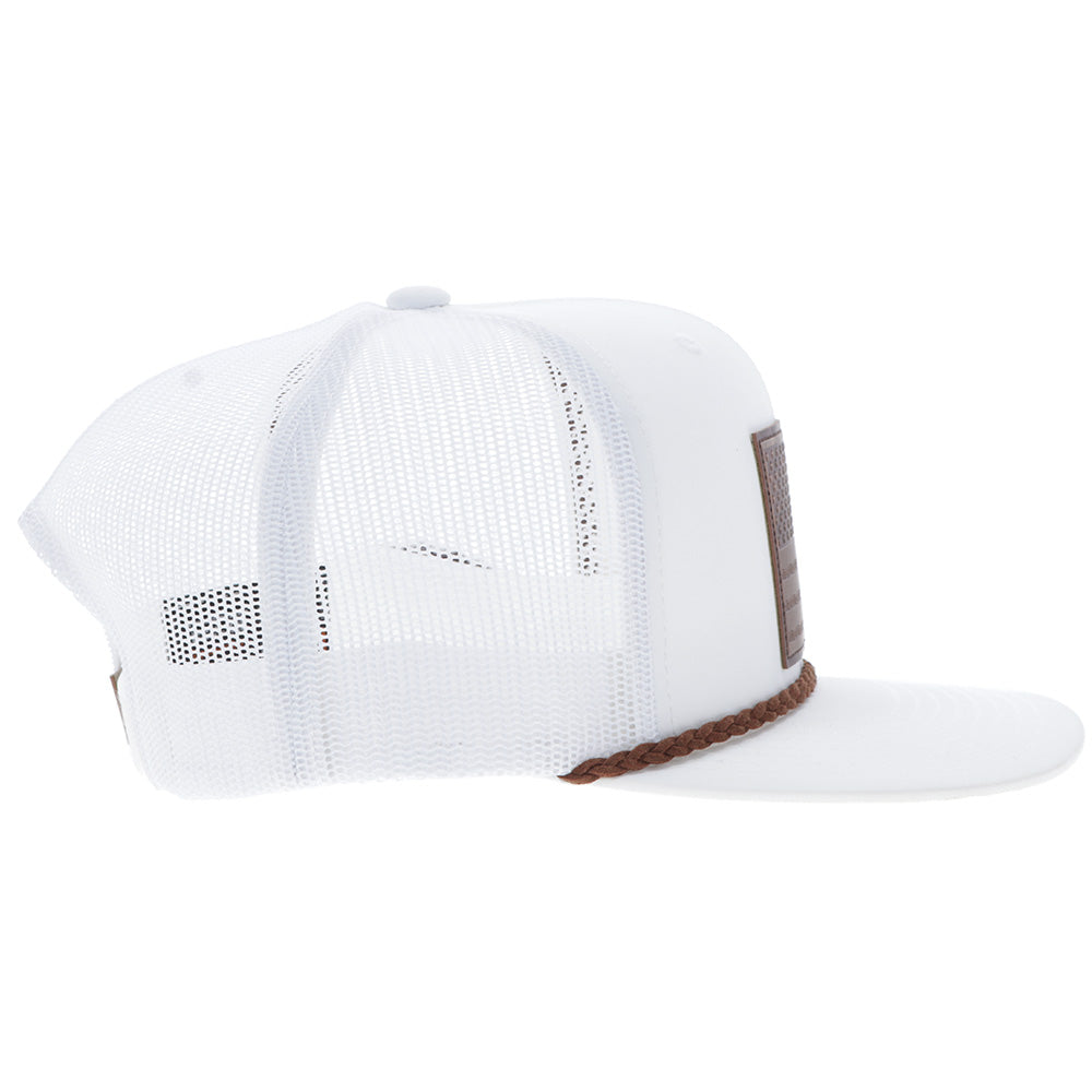 "Liberty Roper" White w/Leather Patch