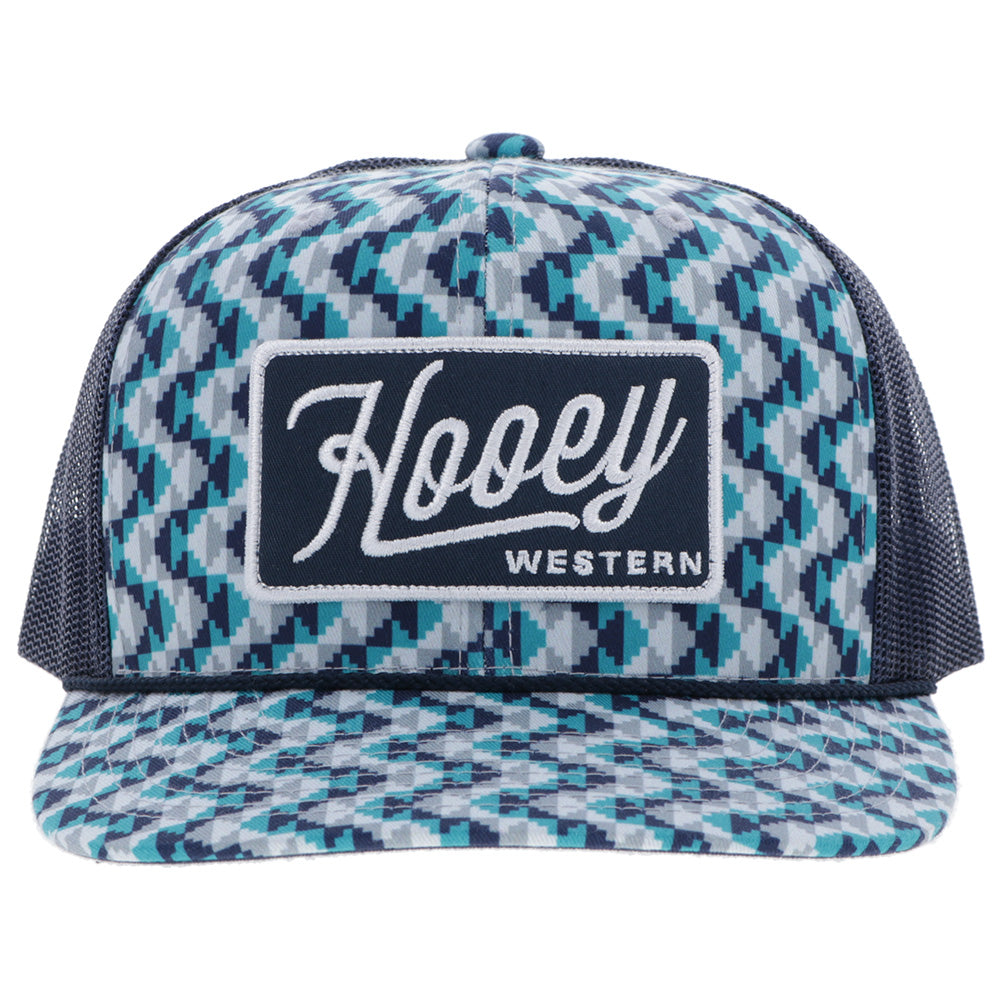 "Lakota" Hat Turquoise /Navy w/Pattern