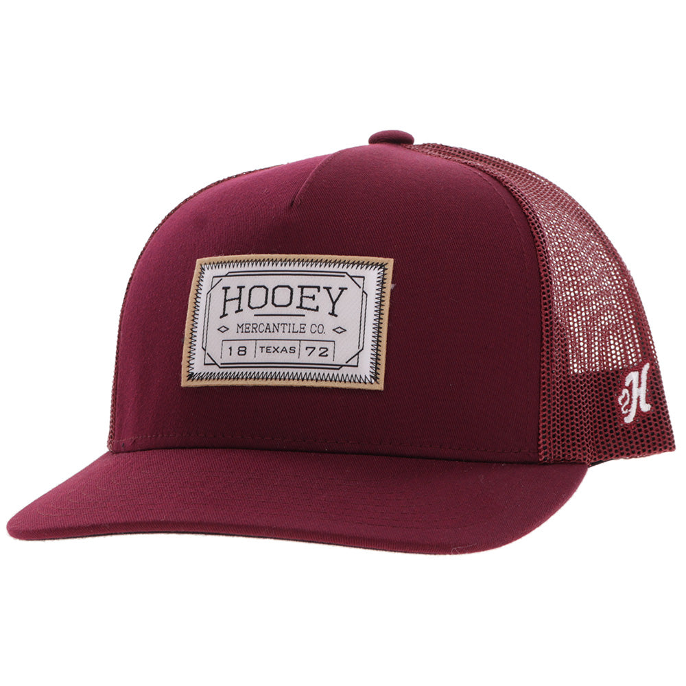 "Doc" Hat Maroon w/Rectangle Patch