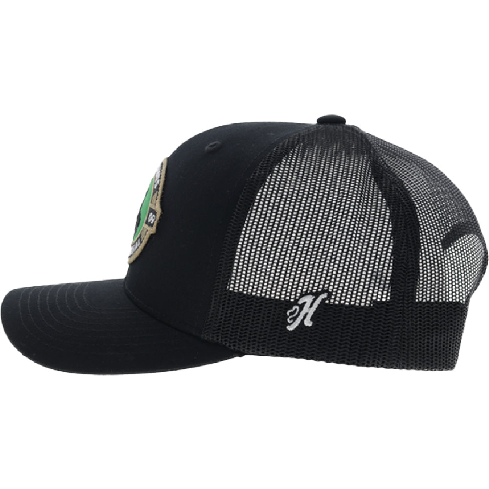 YOUTH Pinch 5-Panel Trucker Snapback Hat Black