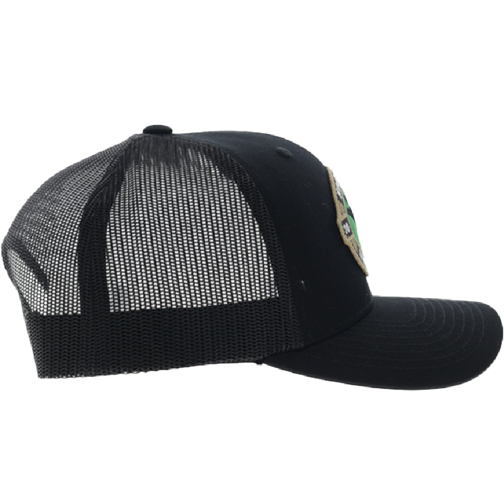 Pinch 5-Panel Trucker Snapback Hat Black