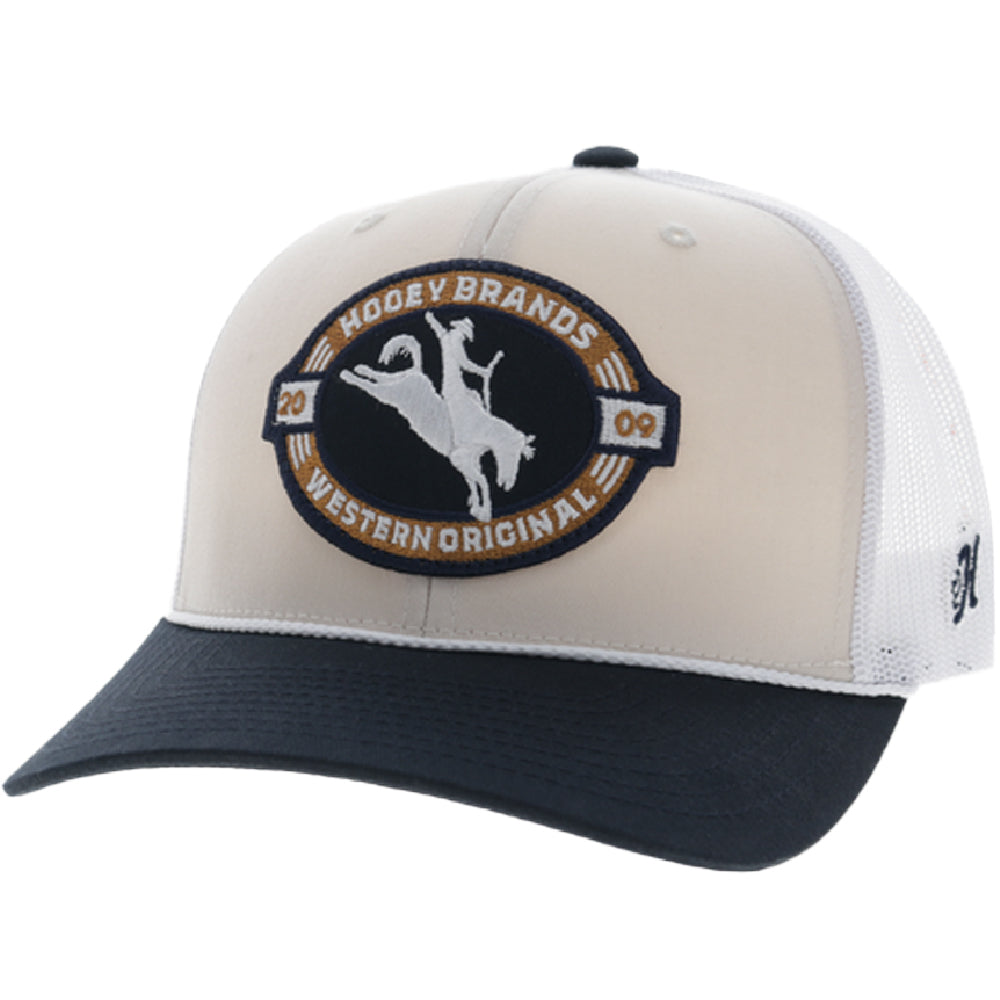 Pinch 5-Panel Trucker Snapback Hat Cream/Navy