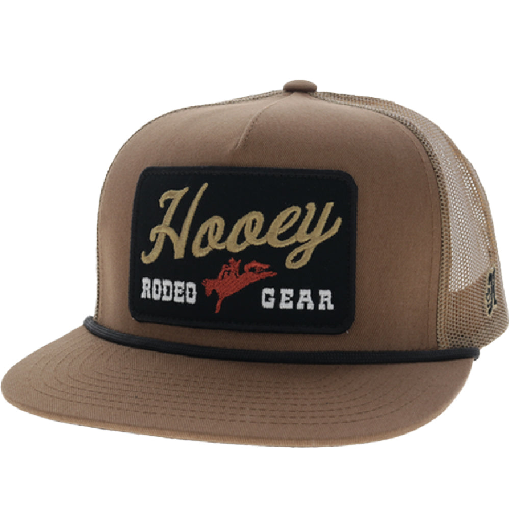 Tap 5-Panel Trucker Snapback Hat Tan