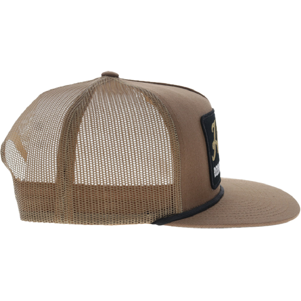 Tap 5-Panel Trucker Snapback Hat Tan