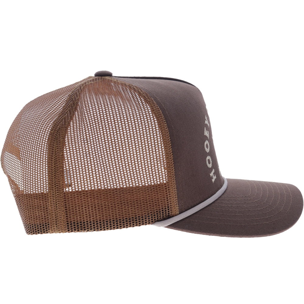 Shed 5-Panel Trucker Snapback Hat Brown