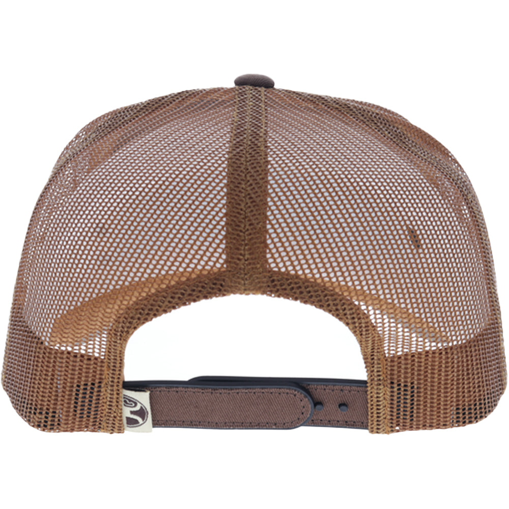 Shed 5-Panel Trucker Snapback Hat Brown