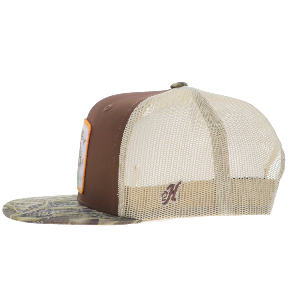 Retriever 6-Panel Trucker Snapback Hat Brown/Realtree Camo