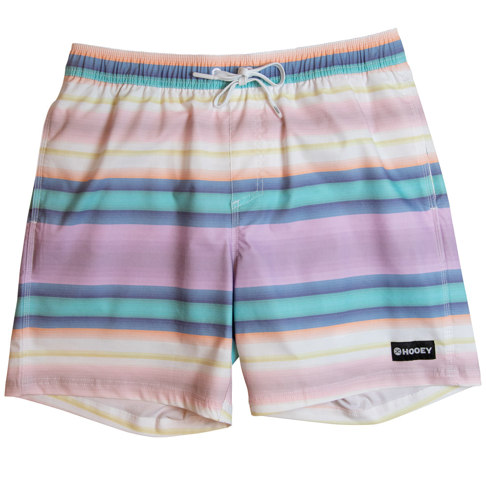 "Bigwake" Purple/Teal/Cream Serape Boardshort w/Liner