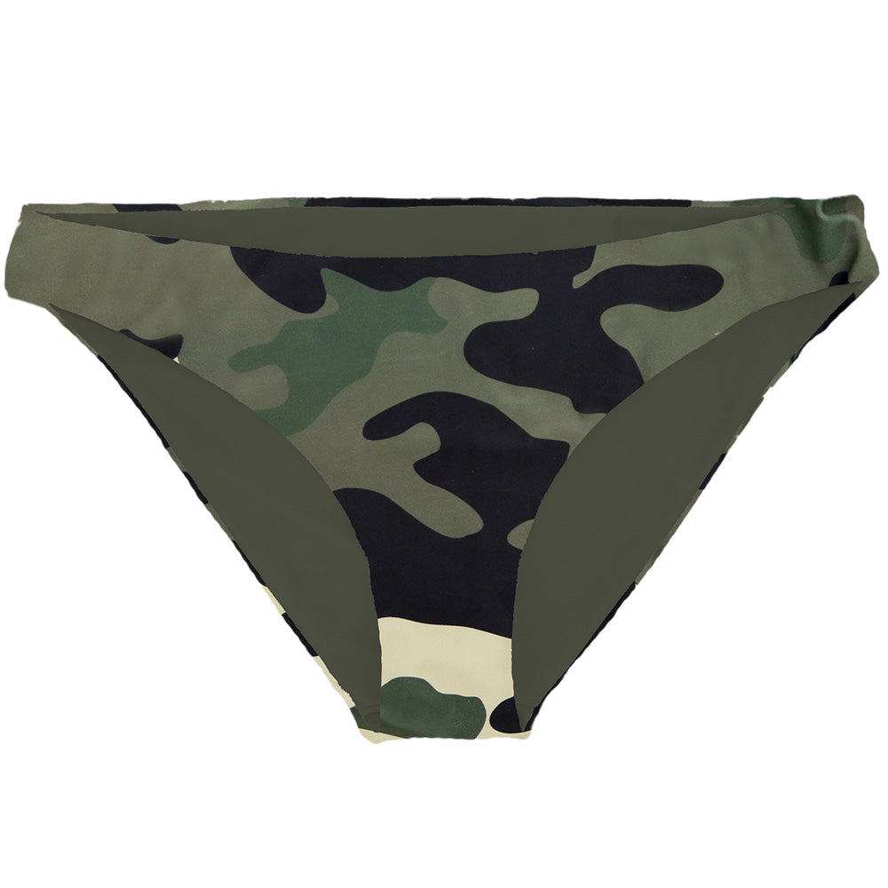"The Rally" Reversible Swimsuit Bottoms Camo & Green