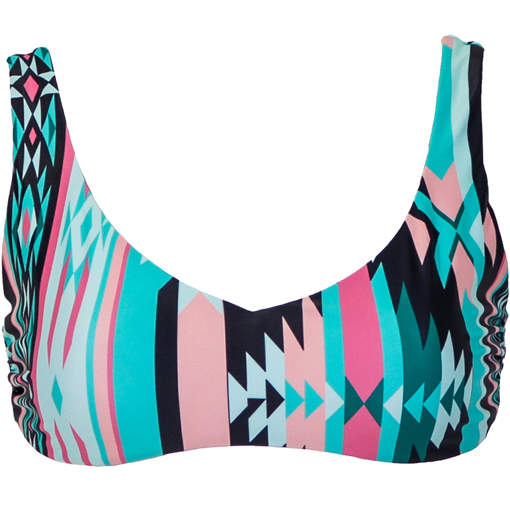 "The Rampy" Reversible Swimsuit Multi-Color Aztec & Black