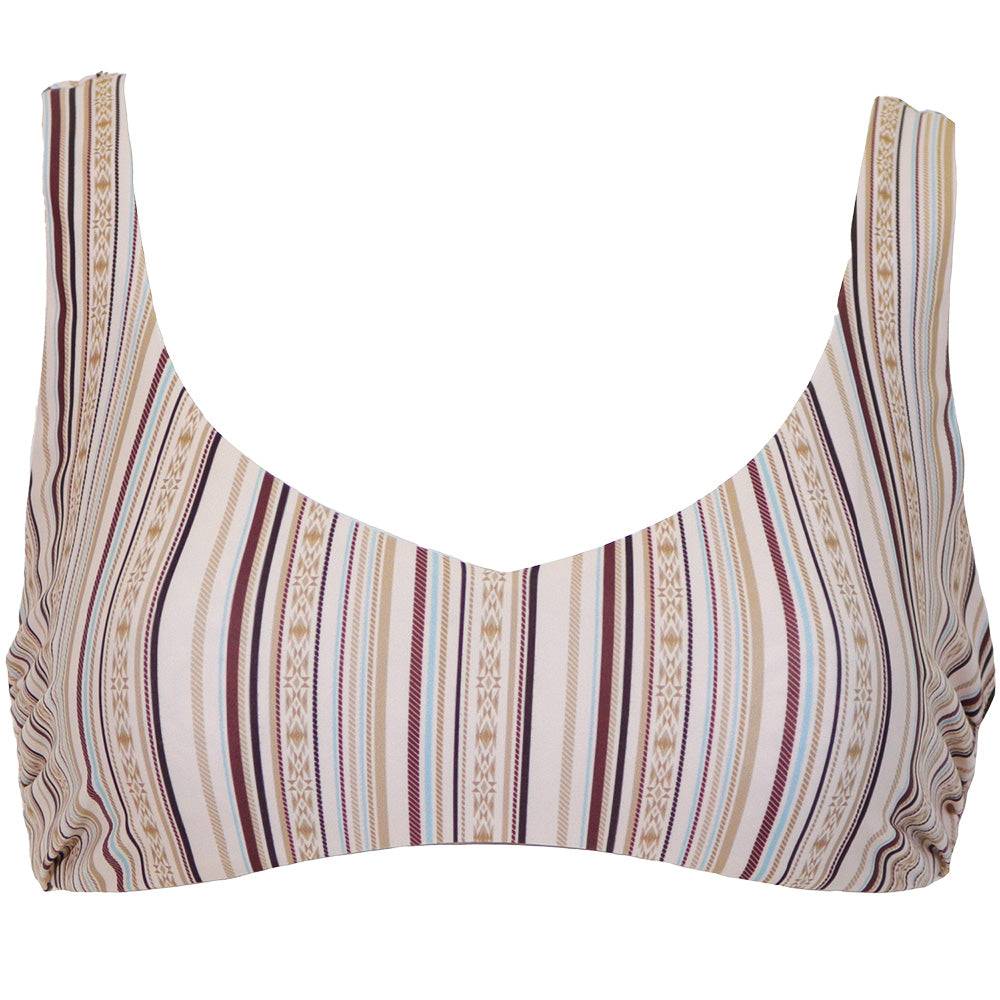 "The Rampy" Reversible Swimsuit Stripes & Tooled Pattern