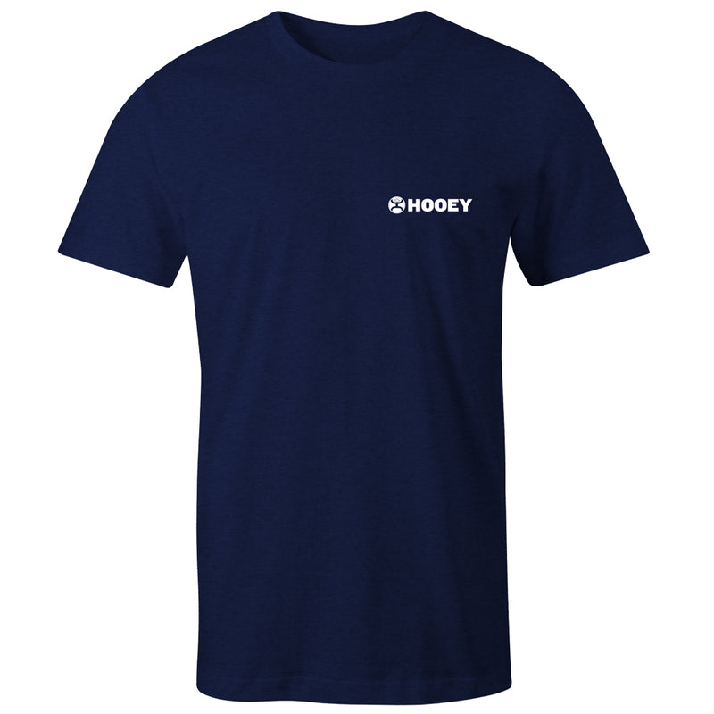 front of the liberty roper navy tee with white logo