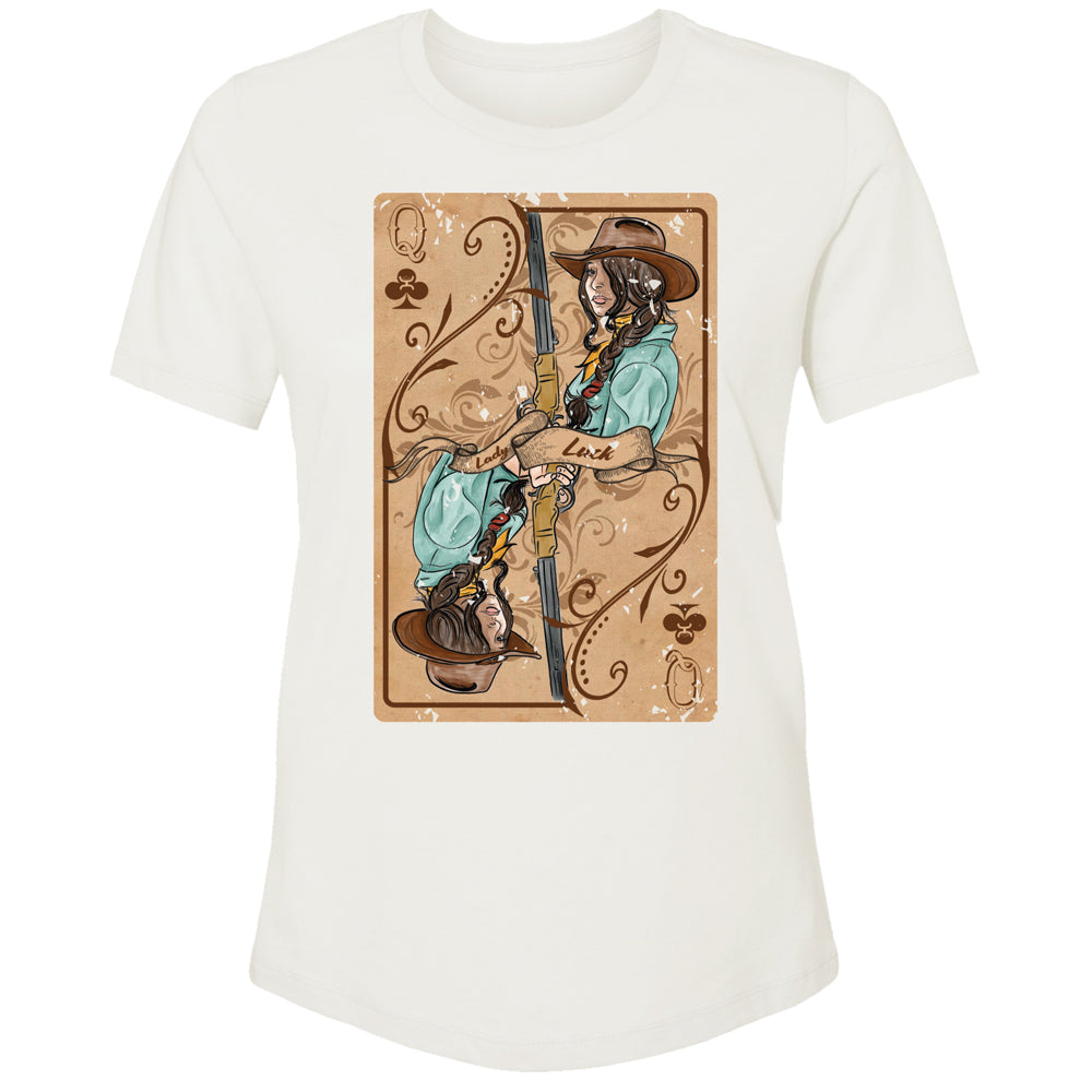 "Lady Luck" Cream T-shirt