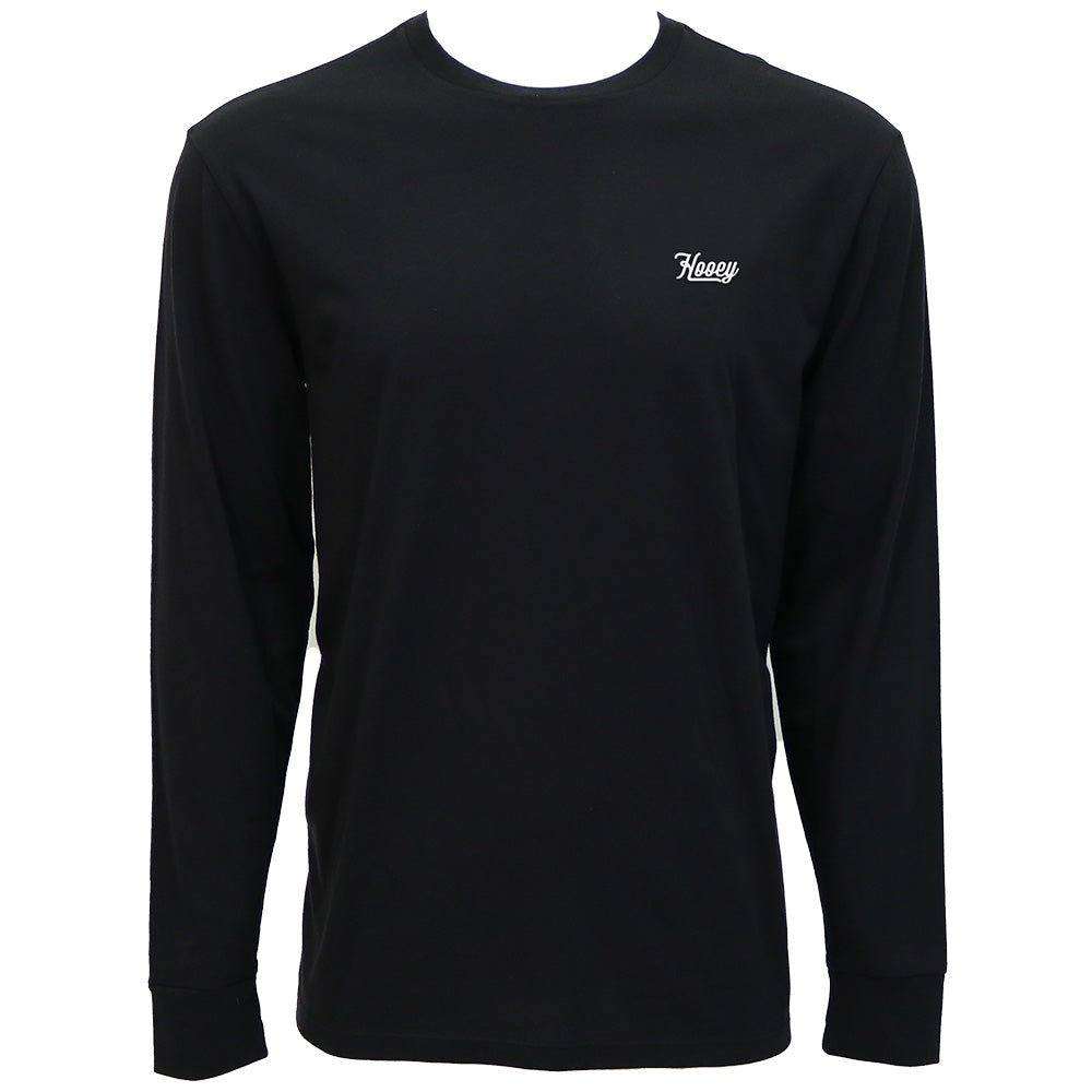 "Knockout" Long Sleeve T-shirt Black w/White Logo