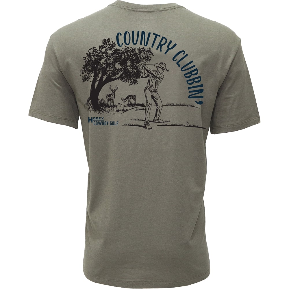 "Country Clubbin' " Green Cowboy Golf T-shirt