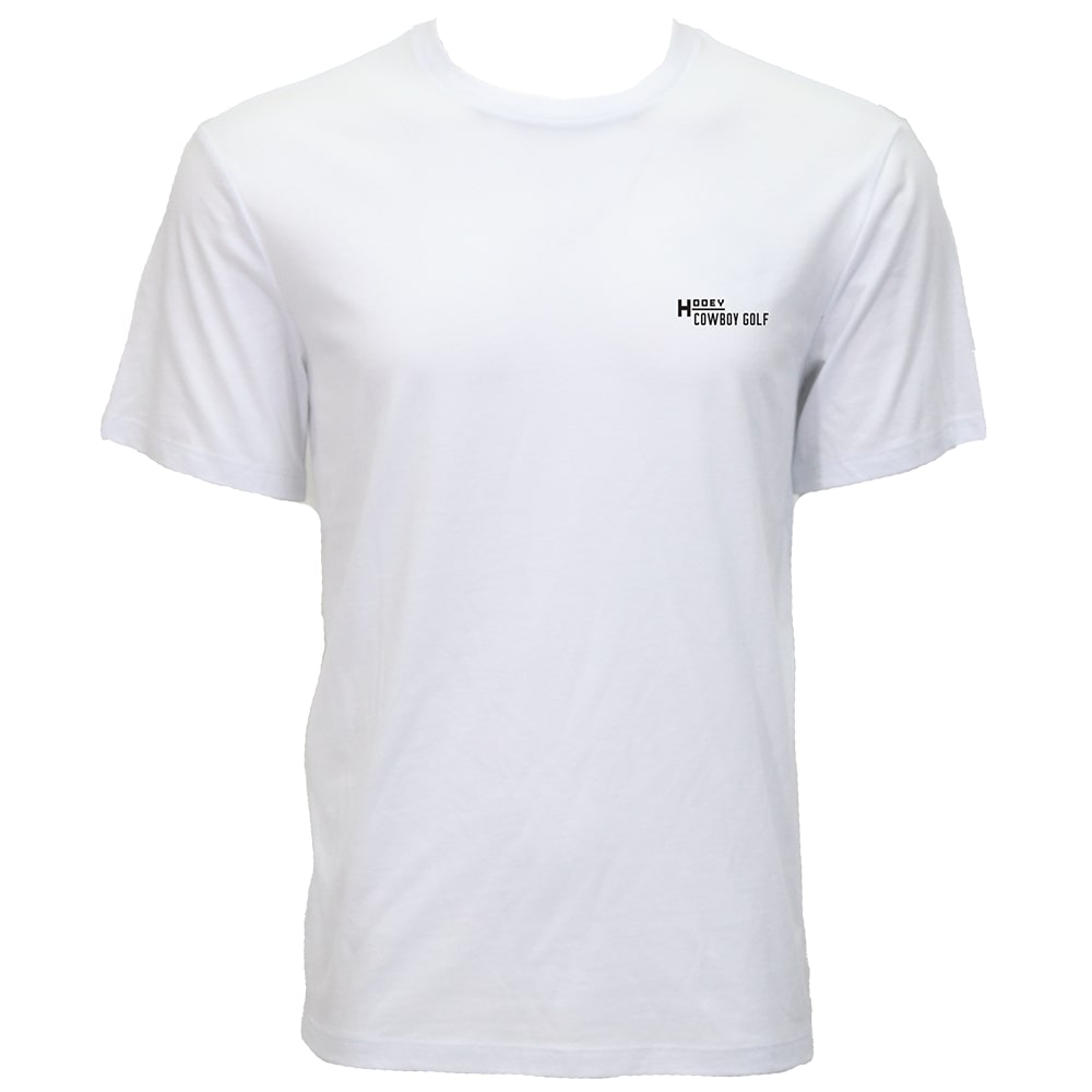 "Country Clubbin' " White Cowboy Golf T-shirt