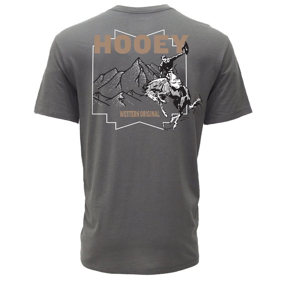 "Briggs" T-shirt Grey w/White & Brown Logo