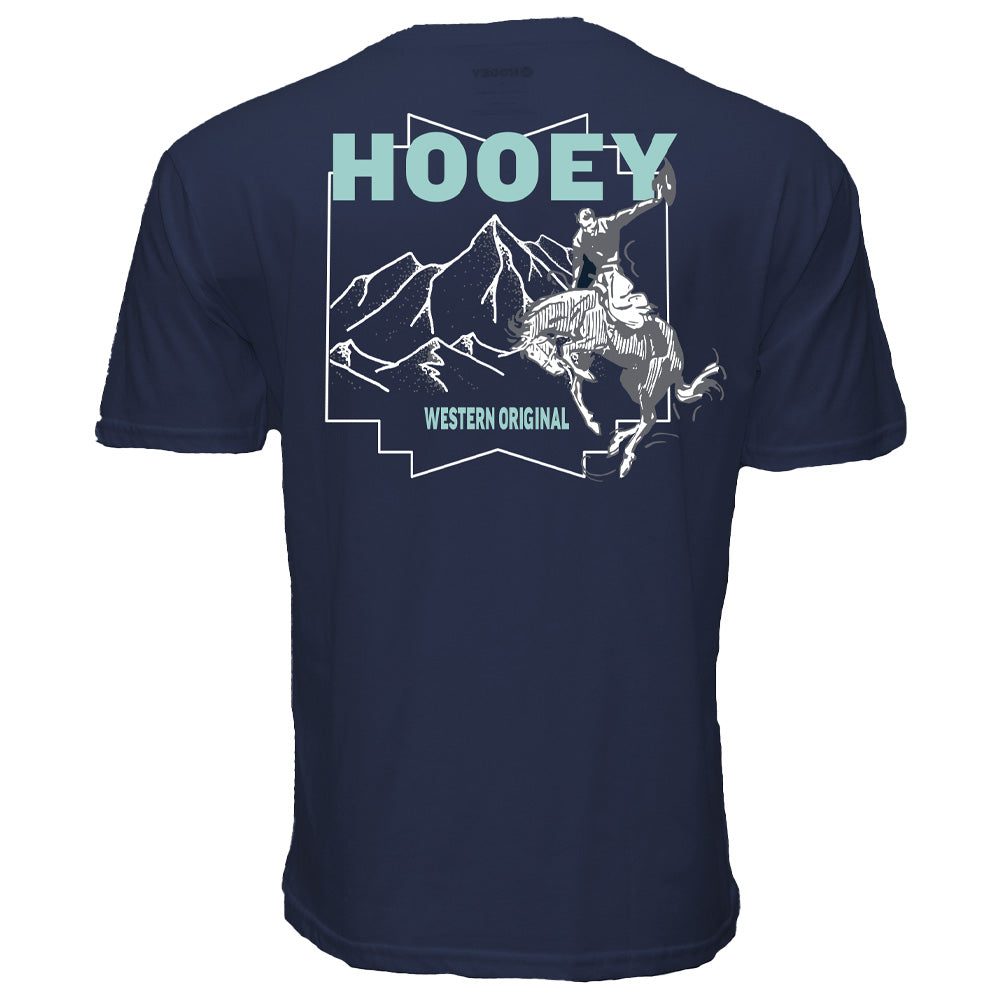"Briggs" T-shirt Blue w/White & Grey Logo