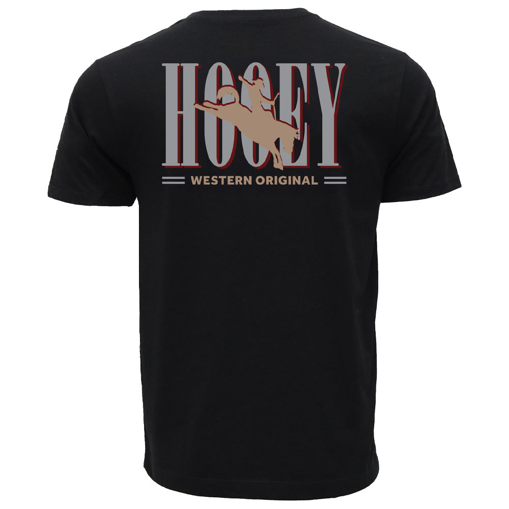 "Wild Ride" T-shirt Black w/Tan & Grey Hooey Logo