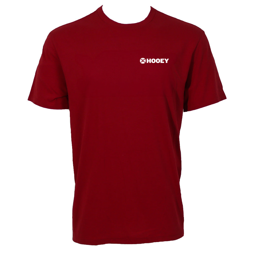 "Zenith" Red w/Multi-Color Stripes Hooey T-shirt