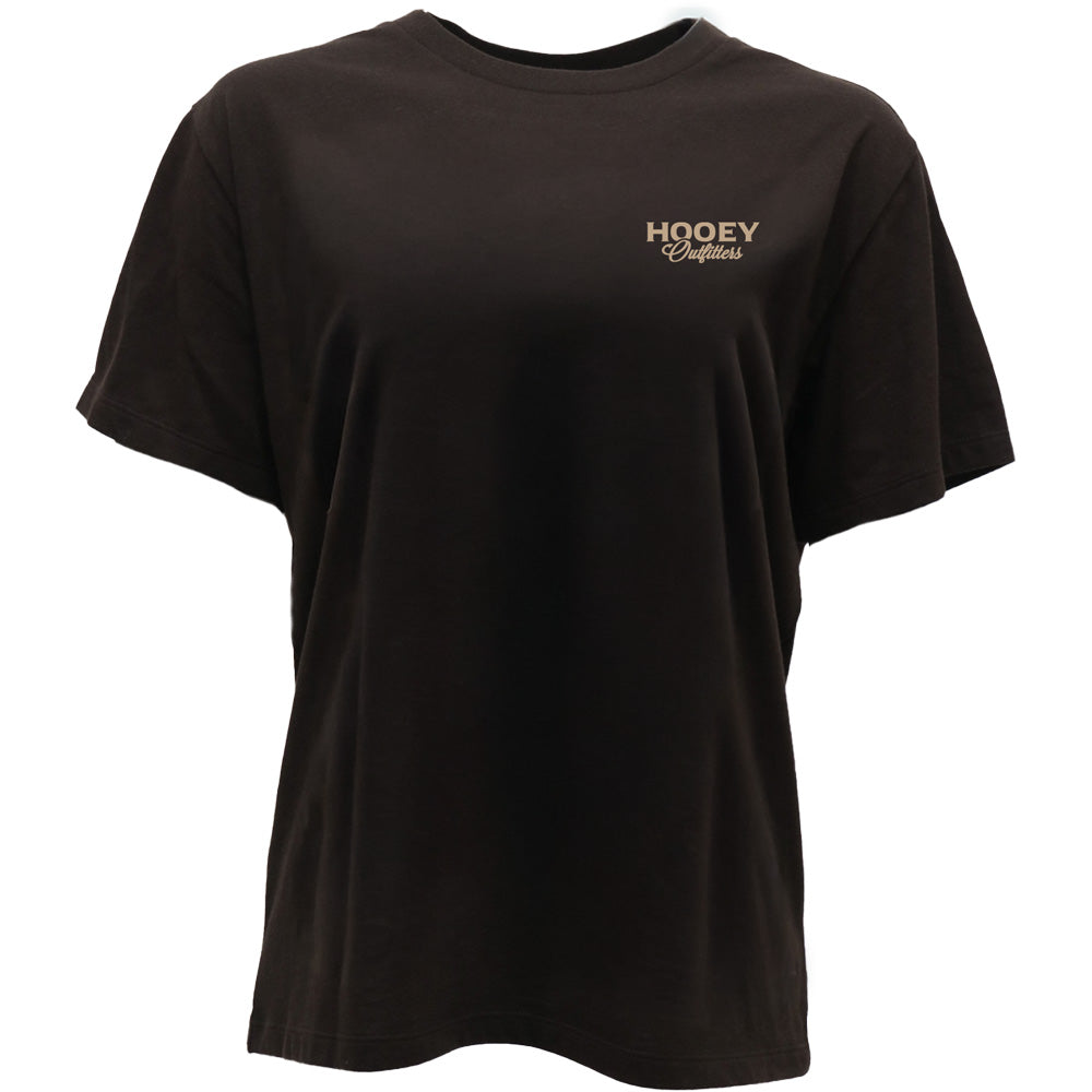 Flock Shot Hooey Outfitters T-shirt Dark Brown w/Bird Logo