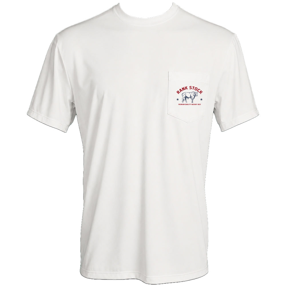 Charbray Rank Stock Pocket T-shirt Cream
