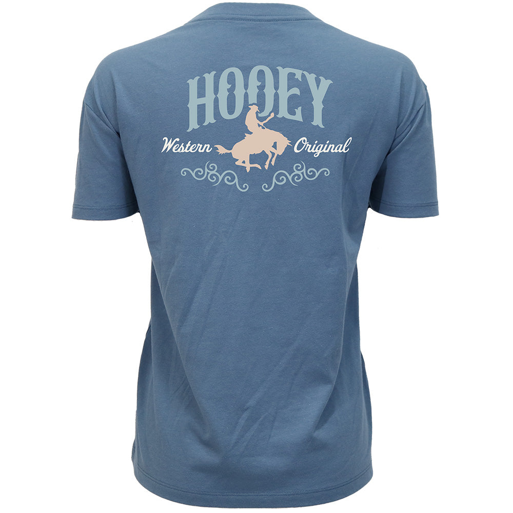 "Salado" T-shirt Dark Denim w/Light Blue & White Logo