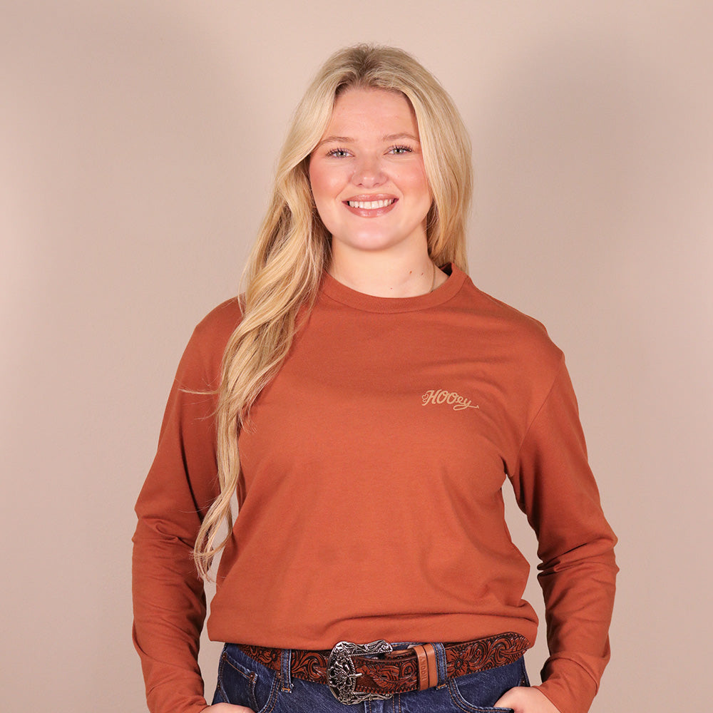Concho Long Sleeve T-shirt Rust