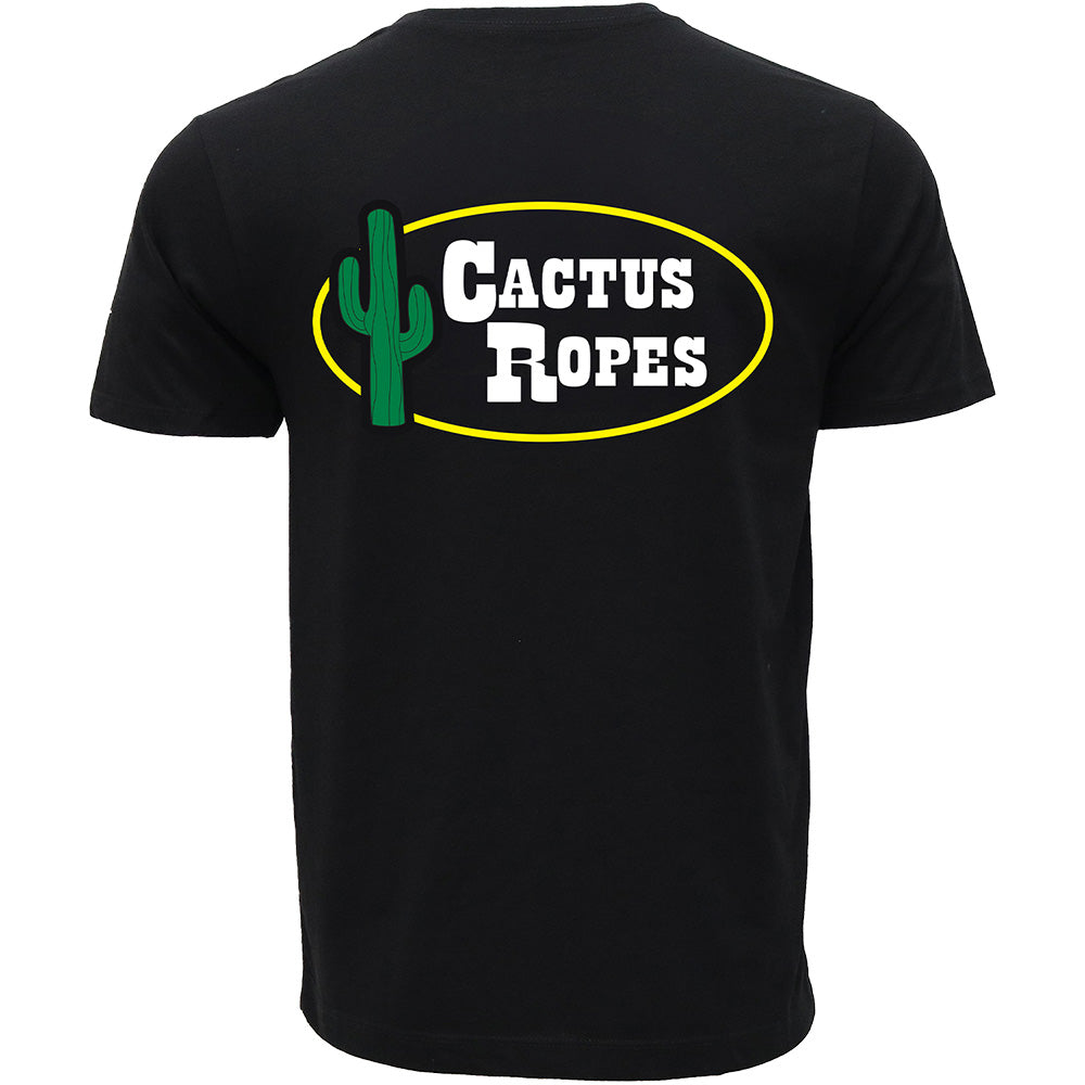 "Cactus Ropes" Black w/White/Green/Yellow T-shirt
