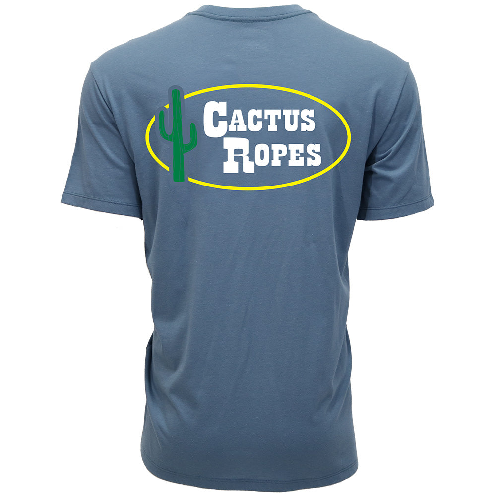 "Cactus Ropes" Dark Denim w/White/Green/Yellow T-shirt