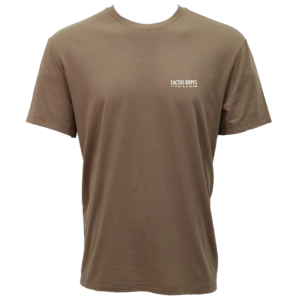 YOUTH "Cactus Ropes" Brown w/White/Green/Yellow T-shirt