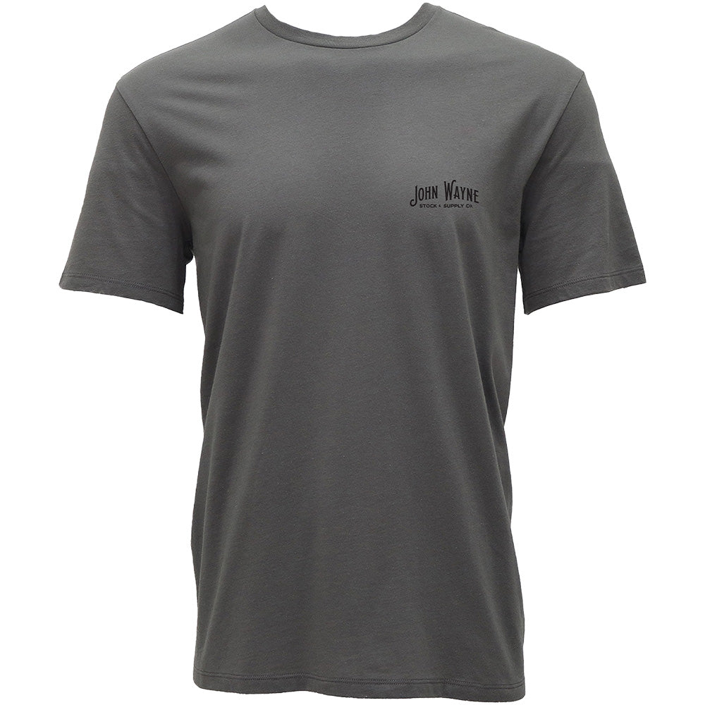 "John Wayne" Dark Grey Pocket T-shirt