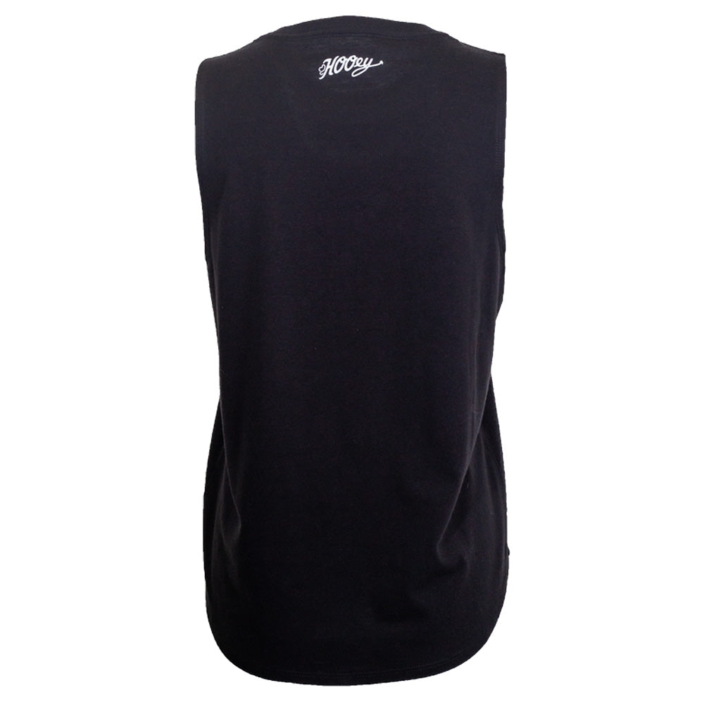 "Leona" Tank Black w/ White Stitching