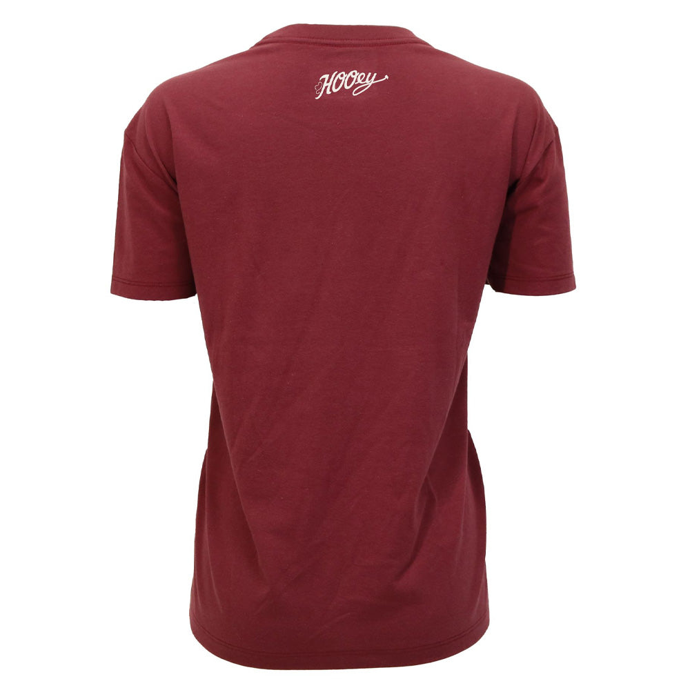 "Leona" T-shirt Red w/White Stitching