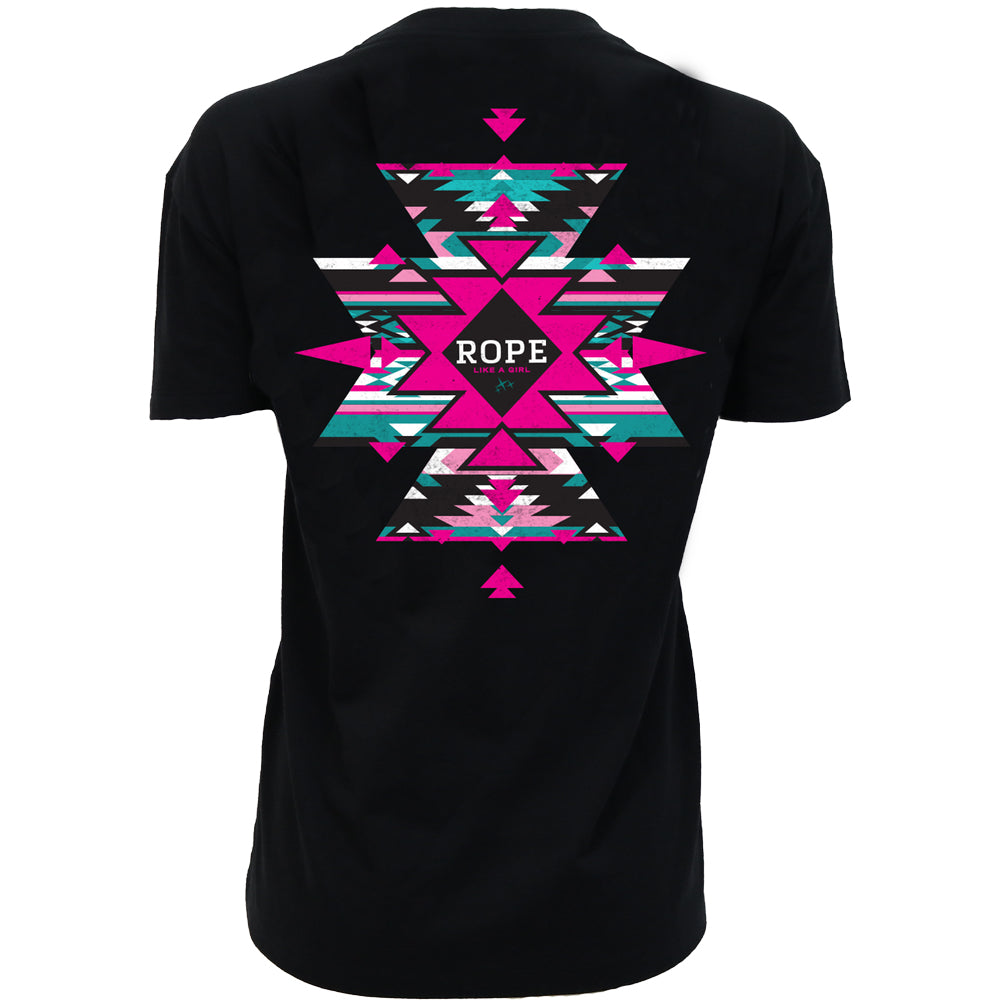 Roped T-shirt Black/Pink