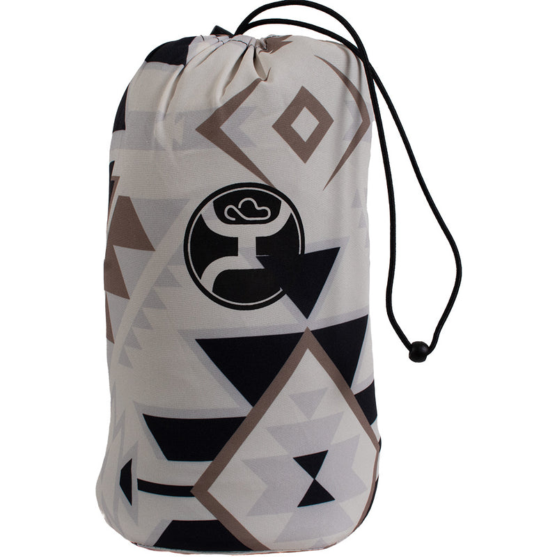 Hooey black, white brown aztec pattern bag