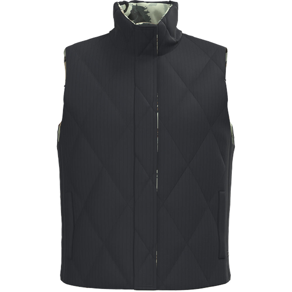 Cassidy Reversible Puffer Vest Dark Charcoal/Horse Print