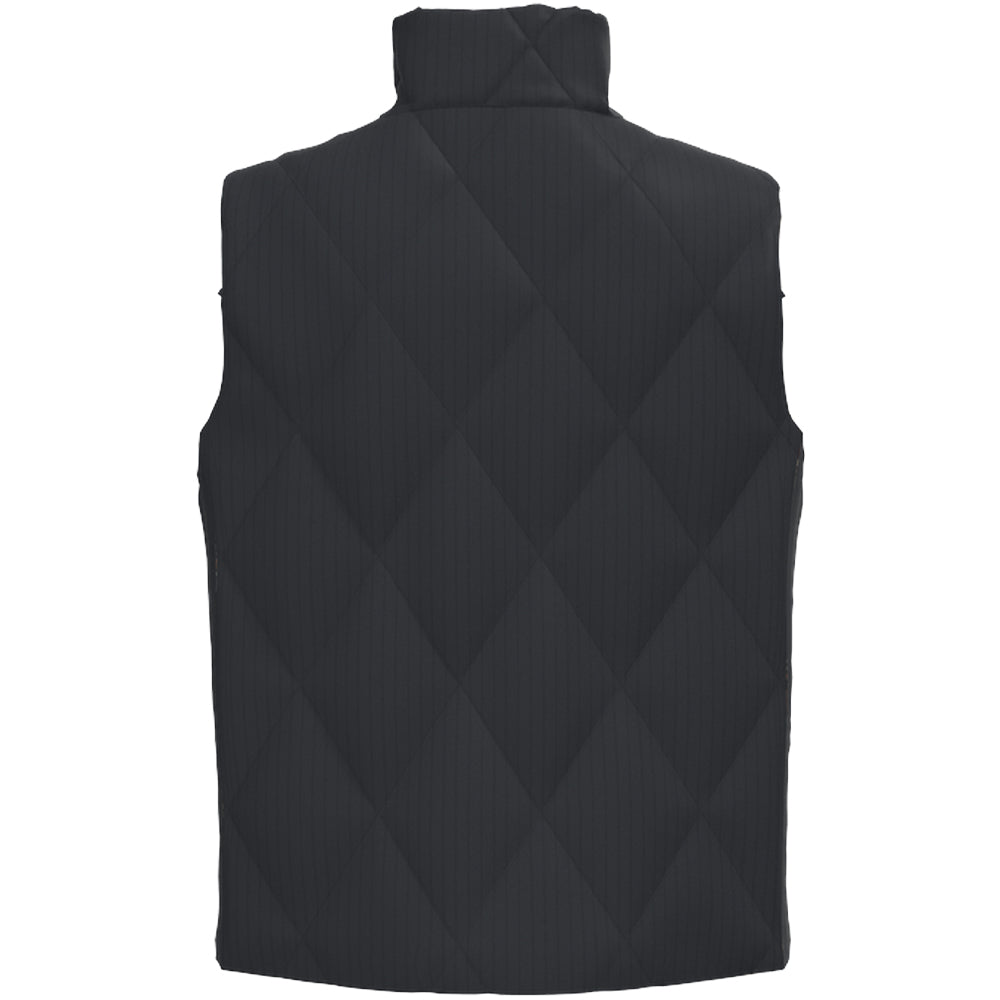 Cassidy Reversible Puffer Vest Dark Charcoal/Horse Print
