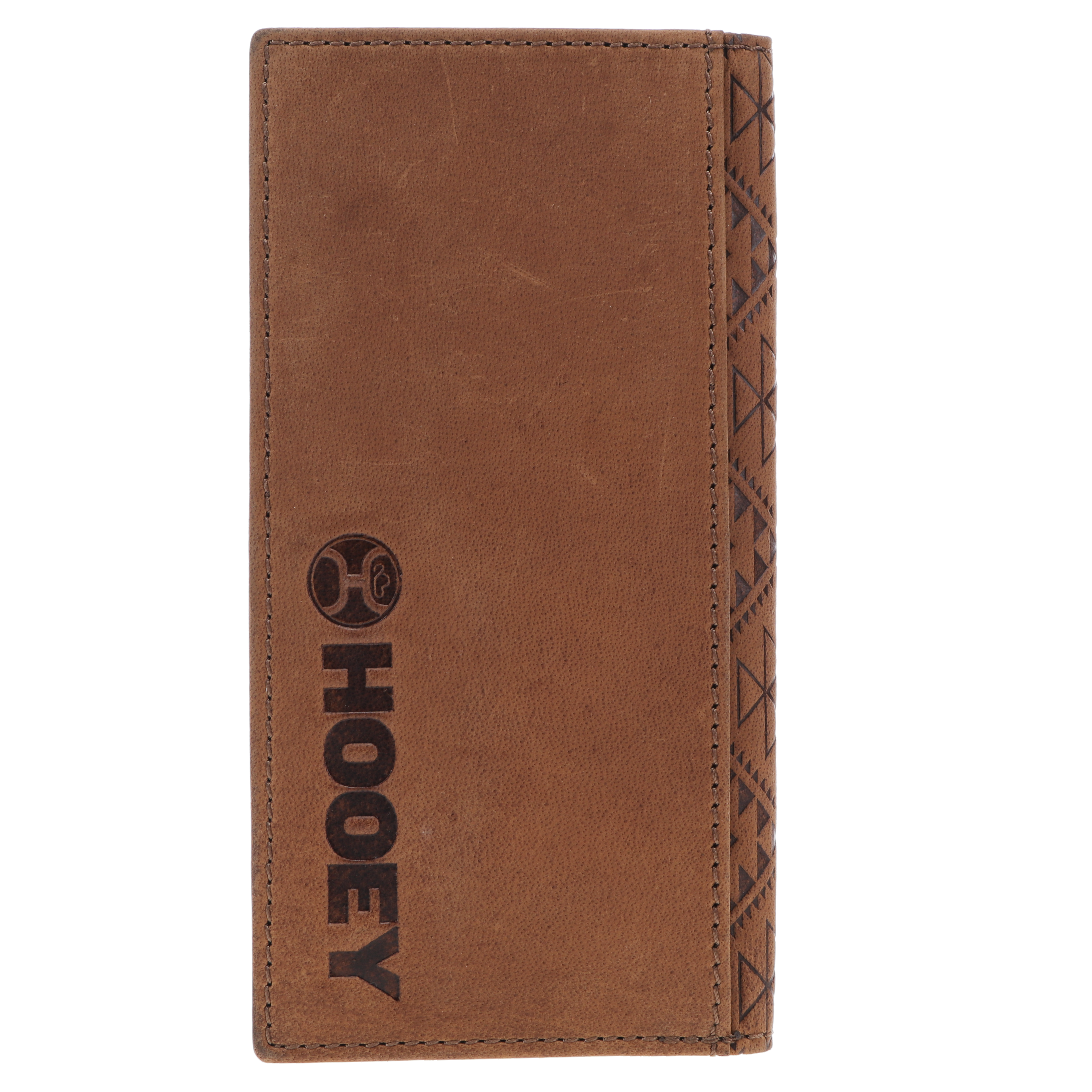 "Monterey" Rodeo Wallet Brown w/ Aztec Embossed Print