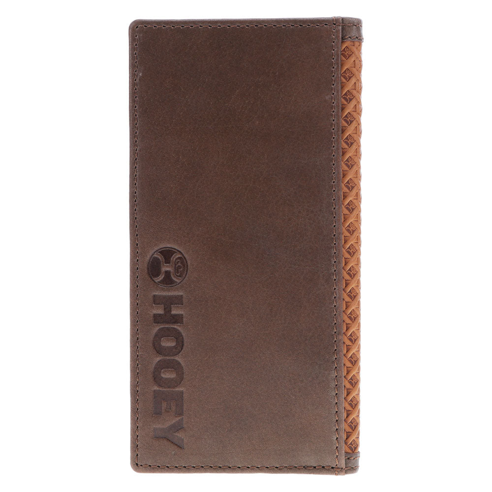 "Hands Up Basketweave" Tan & Brown Rodeo Wallet