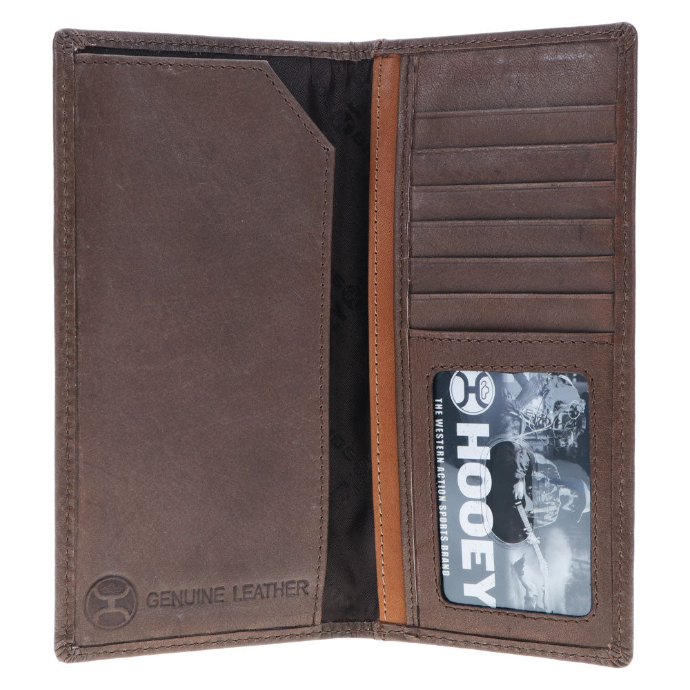 "Hands Up Basketweave" Tan & Brown Rodeo Wallet