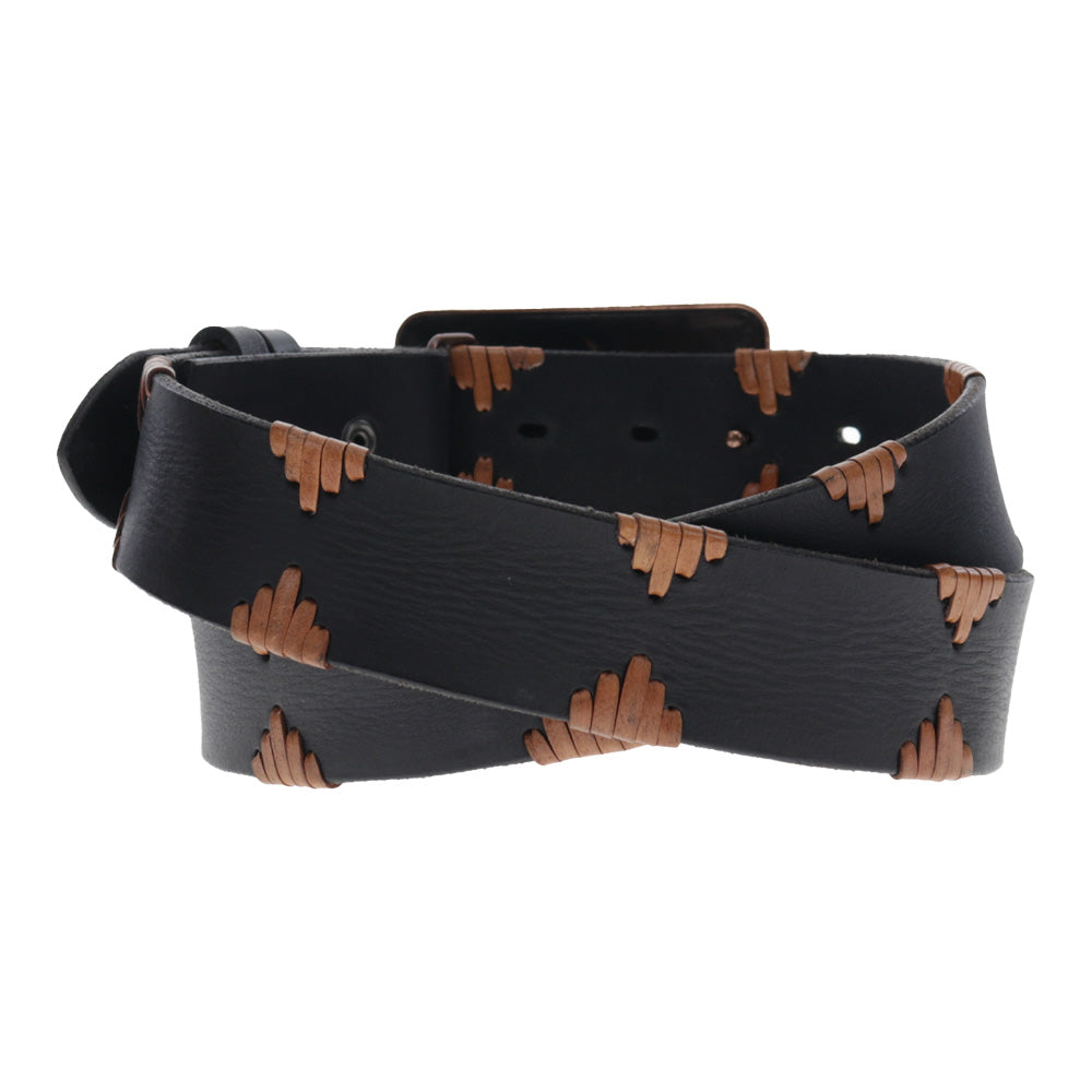 Storm Leather Belt Black/Tan
