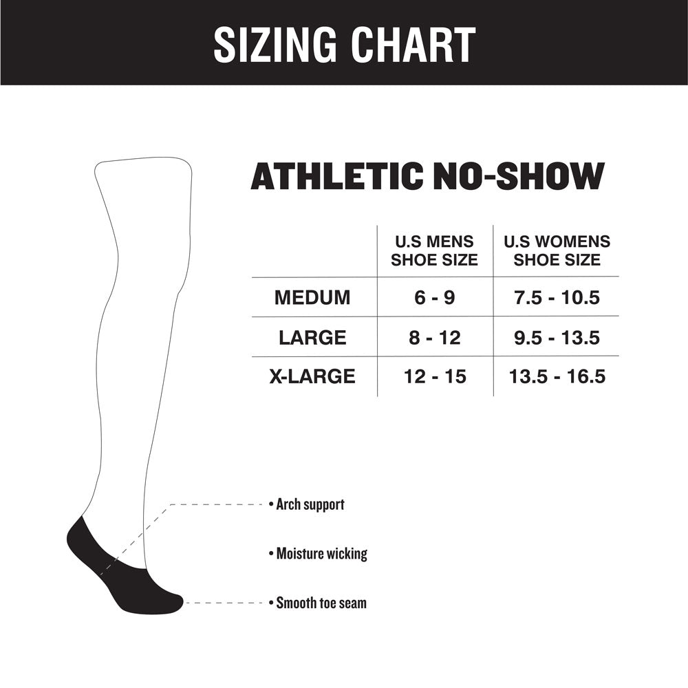 Hooey Athletic No-Show 2-Pack Sock Charcoal & White