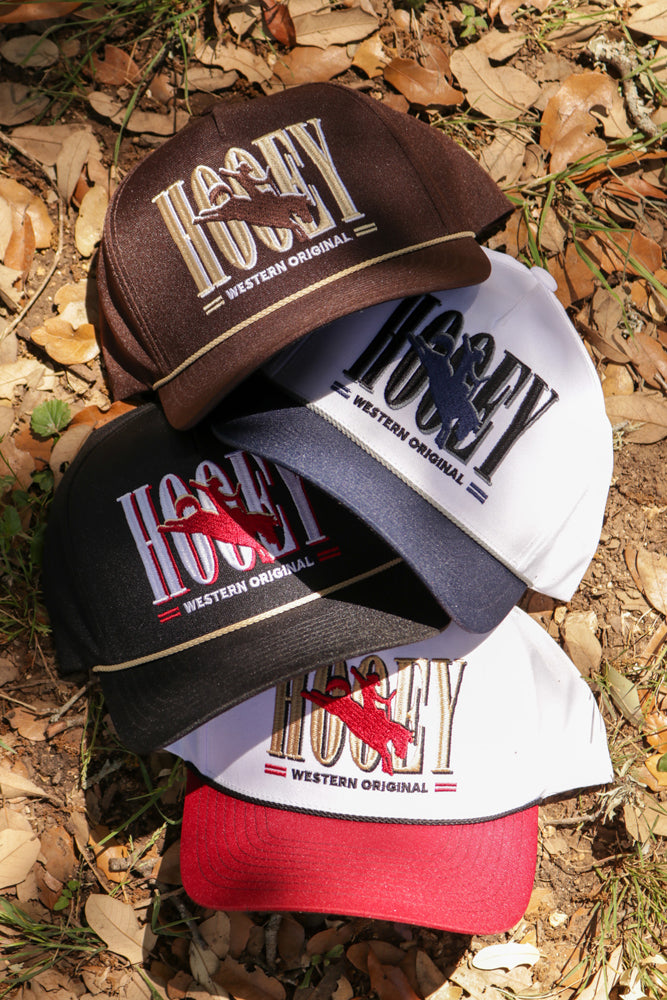 "Wild Ride" Hooey Hat White w/Navy Hooey Embroidered Logo