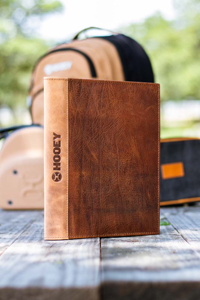 "Hooey Classic" Leather Notebook Cover Brown