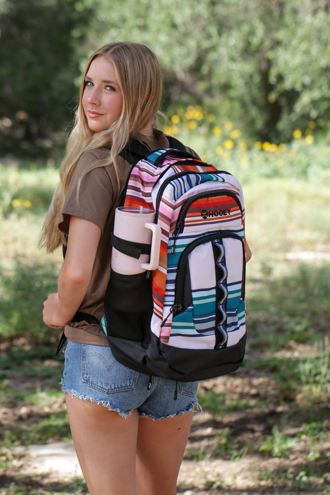 "Ox" Hooey Backpack Black/Multi-Color Serape