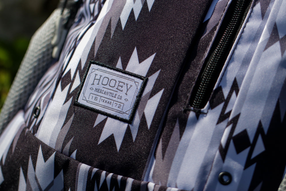 "Rockstar" Backpack Black & Grey Aztec