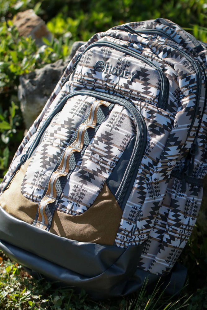 "Ox" Hooey Backpack Tan /Charcoal Aztec